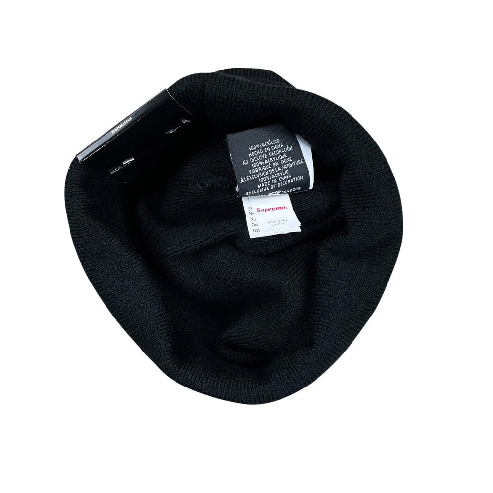 Supreme x New Era FW21 New York Yankees Box Logo Beanie Black - Picture 5 of 6